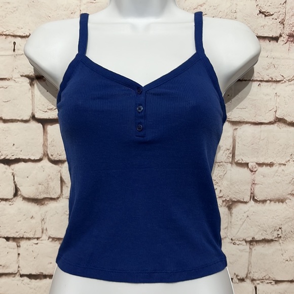 🆕J. Crew Tencel Henley Tank, Size XS - Picture 2 of 6